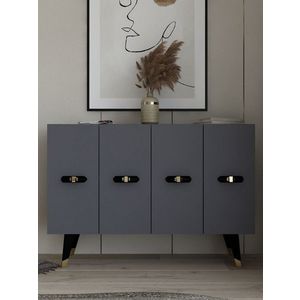 Consola, Olivia, Quart V, 120x80x29 cm, PAL , Aur/Antracit imagine