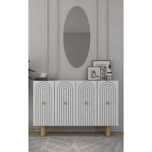 Consola, Olivia, Woise Bohem KM120, 120x75x29 cm, PAL , Alb imagine