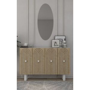 Consola, Olivia, Woise Bohem KM120, 120x75x29 cm, PAL , Stejar alb / safir imagine