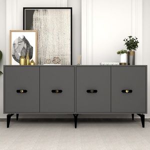 Consola, Olivia, Fly, 180x82 cm, PAL , Antracit imagine