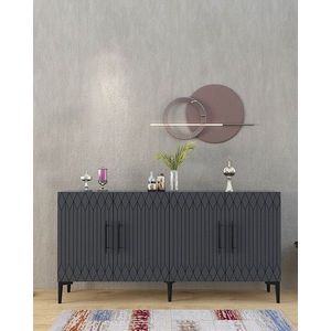 Consola, Olivia, Ressi, 150x75x35 cm, PAL , Antracit imagine
