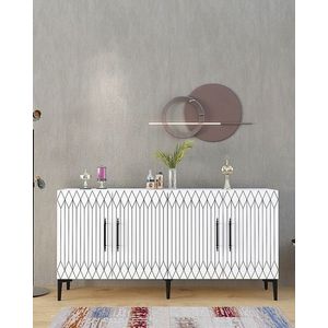 Consola, Olivia, Ressi, 150x75x35 cm, PAL , Alb imagine