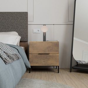 Noptiera, Adore, Kmd-1720-Oo-1, 55x59x44 cm, PAL, Maro imagine