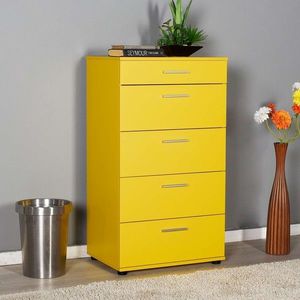 Dulap, Adore, Trendline, 68x108x44 cm, PAL, Galben imagine