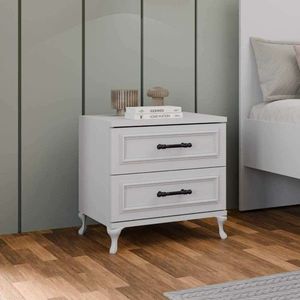 Noptiera, Adore, Kmd-1002-Dd-1, 51x53x40 cm, PAL, Alb imagine