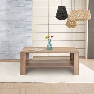 Masuta de cafea, Adore, Shp-695-Tt-1, 110x42x65 cm, PAL, Nuc deschis imagine