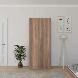 Dulap pentru haine, Adore, Grd-1725-Oo-2, 90x210x62 cm, PAL, Maro imagine