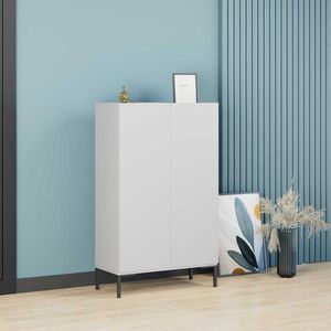 Dulap multifunctional, Adore, Shc-820-Dd-1, 72x119x34 cm, PAL, Alb imagine