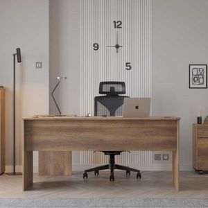 Birou, Adore, Rms-320-Oo-1, 160x75x144 cm, PAL, Maro imagine