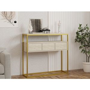 Consola, Asse Home, Guarda, 90x70x34 cm, PAL, Travertin imagine