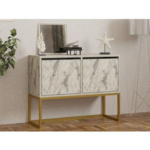 Consola, Asse Home, Zermat, 90x70x34 cm, PAL, Marmura Freesia imagine