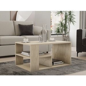 Masuta de cafea, Asse Home, Eros, 80x50x40 cm, PAL, Travertin imagine