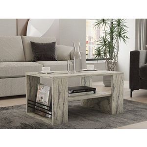 Masuta de cafea, Asse Home, Iris, 80x40x50 cm, PAL , Marmura Freesia imagine