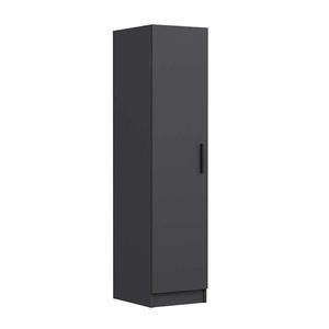 Dulap pentru haine, Minerva, Minar Kale, 45x190x52 cm, PAL, Antracit imagine