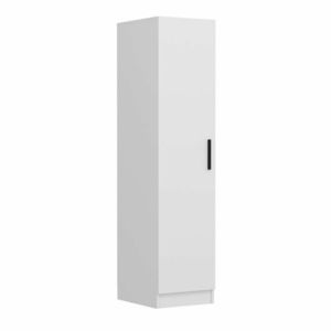 Dulap pentru haine, Minerva, Minar Kale, 45x190x52 cm, PAL, Alb imagine