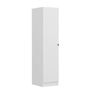 Dulap pentru haine, Minerva, Minar Kale, 45x210x52 cm, PAL, Alb imagine
