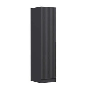 Dulap pentru haine, Minerva, Minar Kale, 45x210x52 cm, PAL, Antracit imagine