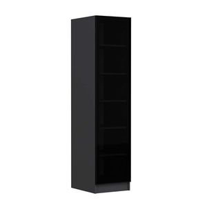 Dulap pentru haine, Minerva, Minar Kale, 45x210x52 cm, PAL, Antracit / Fume imagine