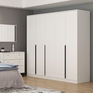 Dulap pentru haine, Minerva, Lara, 60x210x229 cm, PAL, Alb imagine