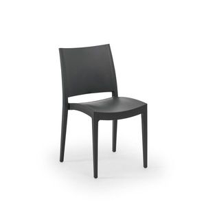 Set scaune 4 piese, Tilia, Specto, Polipropilena, Antracit imagine