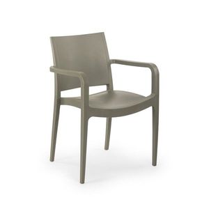 Set scaune 4 piese, Tilia, Specto Xl, Polipropilena, Gri ciment imagine