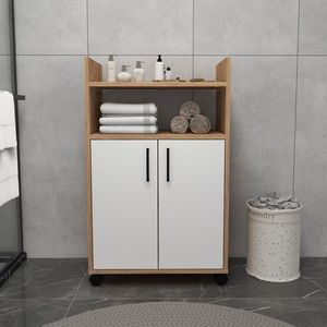 Dulap multifunctional, Arnetti, Tiraks, 60x97 cm, PAL, Pin Atlantic / Alb imagine