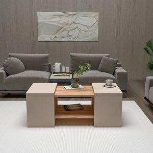 Set masute de cafea, Arnetti, Sartos, PAL, Pin Atlantic / Bej imagine