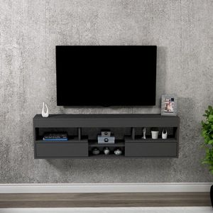 Comoda TV, Arnetti, Lisa, 140x40x22 cm, PAL, Antracit imagine