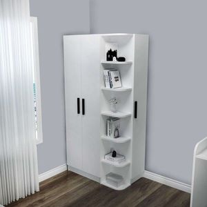 Dulap pentru haine, Arnetti, Luses, 90x181 cm, PAL, Alb imagine