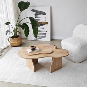 Masuta de cafea, Neostill, Melted, 105x35x65 cm, PAL melaminat, Maro imagine