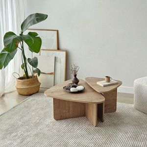 Set masute de cafea, Neostill, Ballare Set, PAL melaminat, Maro imagine