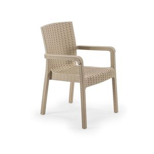 Scaun, Okko, Rattan Royale, 55x87x43 cm, Polipropilena, Bej desert imagine