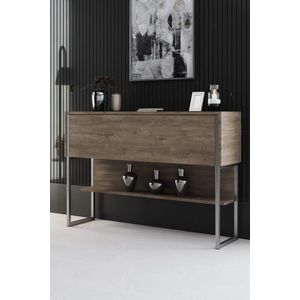 Dulap, Bexley, Luxe, 120x80x30 cm, PAL, Argint / Nuc imagine