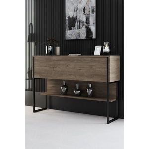 Dulap, Bexley, Luxe, 120x80x30 cm, PAL, Nuc negru imagine