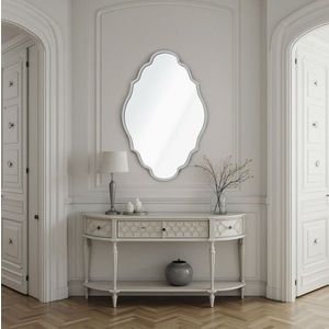 Oglinda decorativa, Lumisfera, Axis 30 x 47, 30x47 cm, MDF, Argintiu imagine