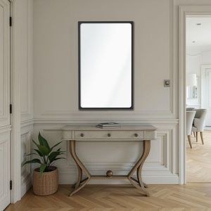 Oglinda decorativa, Lumisfera, Dune 50 x 70, 50x70 cm, MDF, Negru imagine