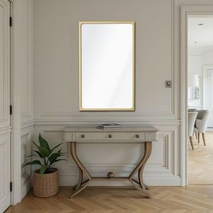 Oglinda decorativa, Lumisfera, Dune 50 x 70, 50x70 cm, MDF, Auriu imagine