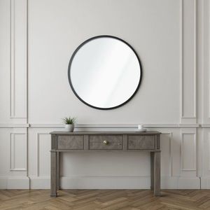 Oglinda decorativa, Lumisfera, Ocean 40, MDF, Negru imagine