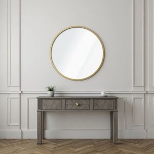 Oglinda decorativa, Lumisfera, Ocean 60, MDF, Auriu imagine