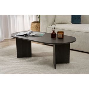 Masuta de cafea, Nordure, Sable, 119x40x60 cm, PAL, Negru Lumiere imagine