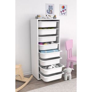 Dulap multifunctional, Estella, Cara 8N, PAL, Alb imagine