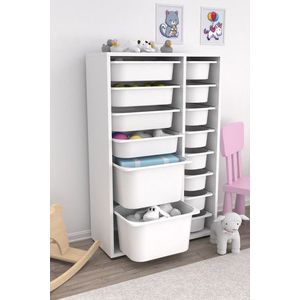 Dulap multifunctional, Estella, Rine 2D4K8U, PAL, Alb imagine