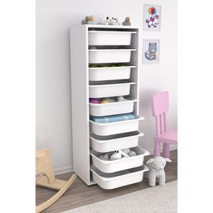 Dulap multifunctional, Estella, Zola 9N, PAL, Alb imagine