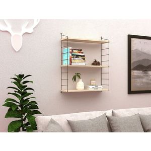 Raft de perete, Decormet, Armoni 3'lü, 72x85x20 cm, PAL, Travertin imagine