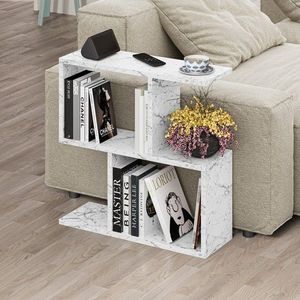 Masuta de cafea, Homitis, Homemania, 60x60x20 cm, PAL, Marmura Carrara imagine