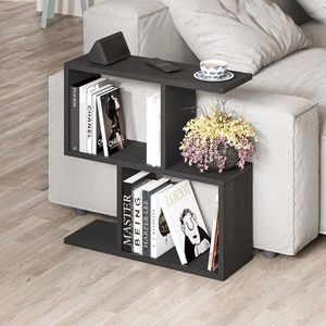 Masuta de cafea, Homitis, Homemania, 60x60x20 cm, PAL, Negru imagine