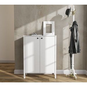 Pantofar, Cordelia, FRN-20046, 90x118x35 cm, PAL, Maro/Alb imagine
