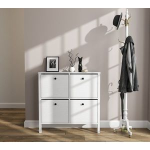 Pantofar, Cordelia, FRN-20048, 101x100x28 cm, PAL, Maro/Alb imagine