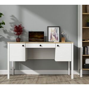 Birou, Cordelia, FRN-20038, 132x73x60 cm, PAL, Maro/Alb imagine