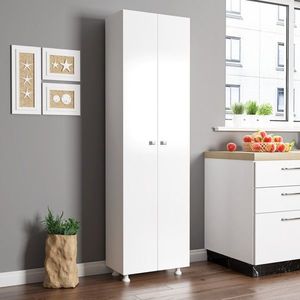 Dulap multifunctional, Cordelia, FRN-12043, 49x174x29 cm, PAL, Alb imagine